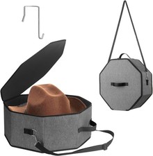 Hat Storage Box for Women and Men, Travel Storage,...