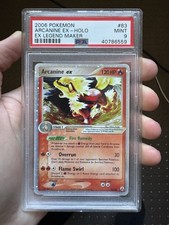 Arcanine Ex #83 - Legend Maker - Holo - PSA 9 MINT on eBay