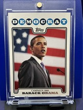 2008 Topps Baseball Campaign Barack Obama Rookie Card #CO8-BO Near Mint. rookie card picture