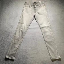 Uniqlo Jeans Men's W31 L34 Grey Denim Slim Fit Trousers Casual Modern