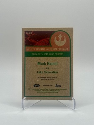 2025 Topps Chrome Star Wars Luke Skywalker 1/1 Superfractor Auto