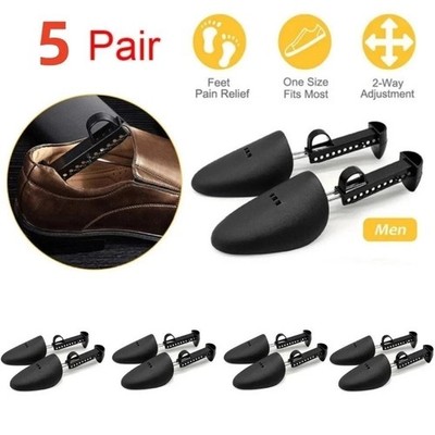 10 Pcs Men Adjustable Form Plastic Shoe Tree Shaper Keeper Boot Shoe Stretcher