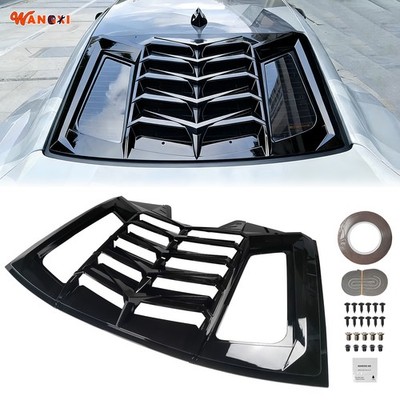Fits 2011-2023 Dodge Charger Rear Window Louver Sun Shade Vent Glossy Black