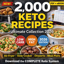 2,000 Keto Diet Cookbook Recipes 2026 Ultimate Low Carb