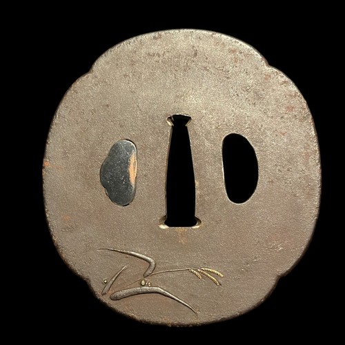 Midareba KATANA, Autumn insect Tsuba, Shell Fuchikashira, with Shirasaya - Picture 18 of 21