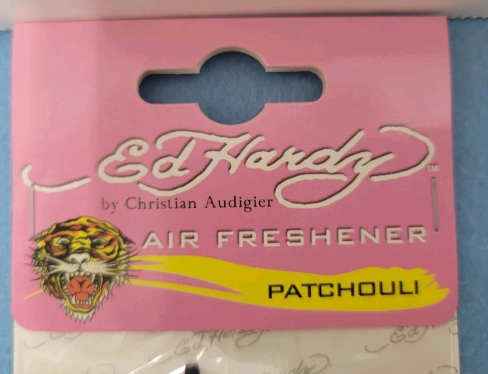 Ambientador Ed Hardy por Christian Audigier Wolf aroma pachulí nuevo Foto 3 de 4