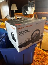 PXN V9 Gen 2 Gaming Steering Wheel w/ Magneti...