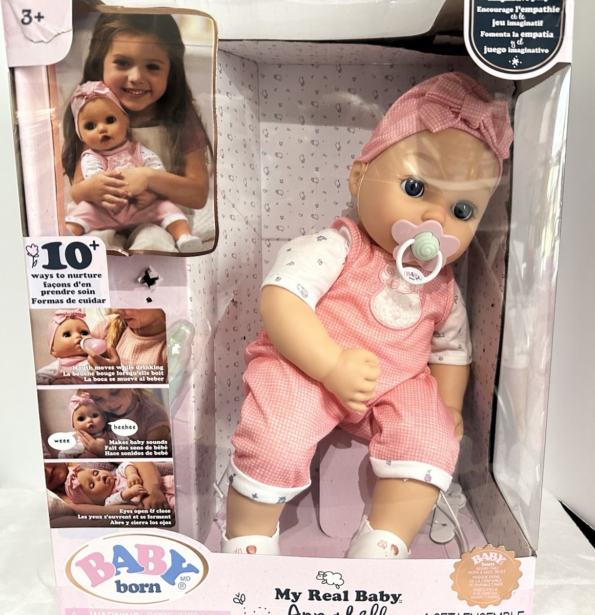 Baby Born My Real Baby Doll Annabell - Blue Eyes  New In Box