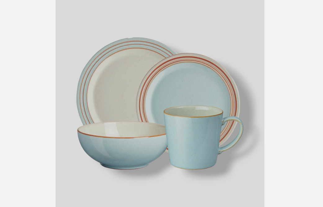Denby Heritage Pavilion 4 Pc Dinnerware Set