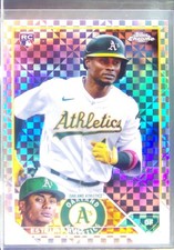 2023 Topps Chrome Esteury Ruiz X Fractors RC #99 Athletics
