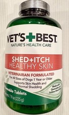 Vet's Best Shed  Itch Healthy Coat For Dogs 150 Total Chewable Tablets 11/2028