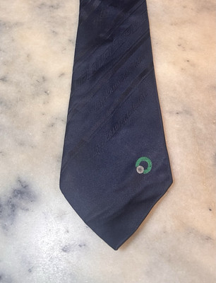 Life Insurance China Vintage Navy Blue Tie