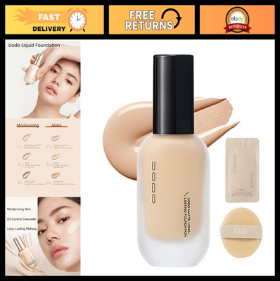 Full Coverage Matte Liquid Foundation for All Skin Types - Long-lasting, Hydrati