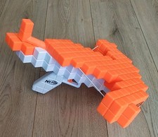 Minecraft Pillagers Armbrust Nerf Dart Gun Blaster Orange/Weiß