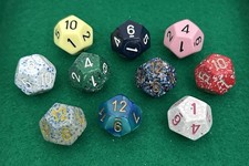 Chessex dice lot - D12 - Twelve-sided Dice