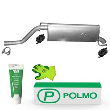 POLMO Auspuff Endschalldämpfer mit E-Prüfzeichen /2704