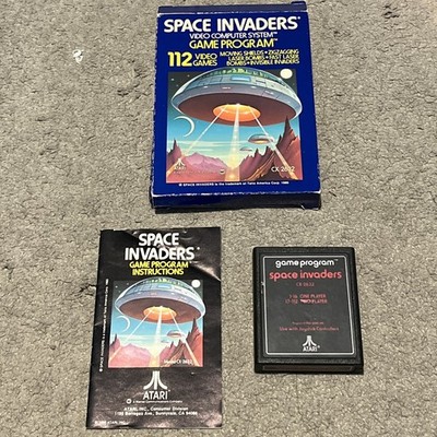 Space Invaders CX2632 Atari 2600 1978 w/ Box Manual Tested