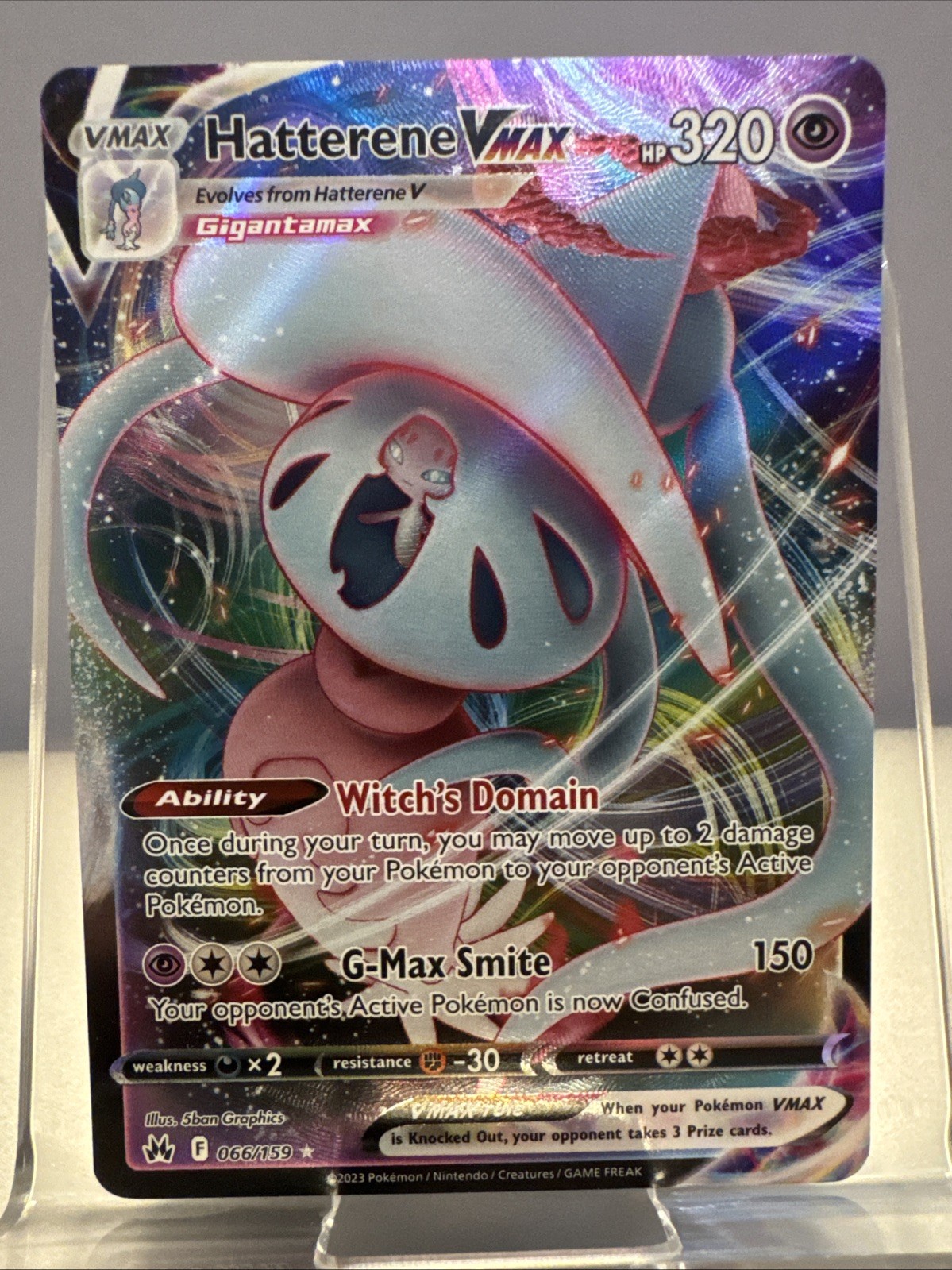 Hatterene VMAX 066/159 SWSH: Crown Zenith Holo