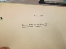 OVALTINE 1948 Capt Captain Midnight radio show premium letter SPY SCOPE (2)