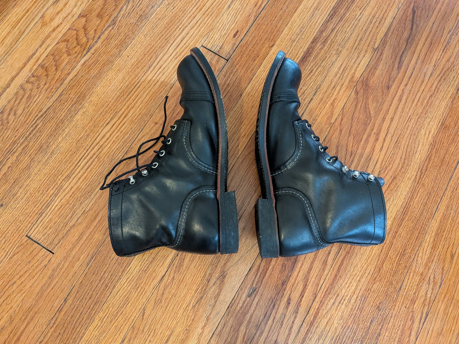 red wings iron ranger boots black mens 12 used