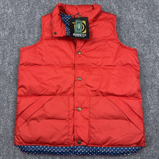 NEW LL Bean Down Field Vest Kids L 14-16 Red DownTek Puffer Water Repellent