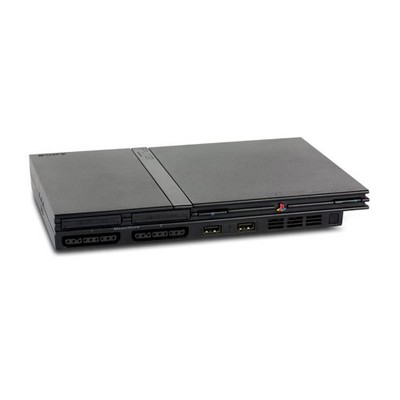PS2 Konsole Slim in Schwarz ohne alles #defekt liest kein Spiel #32