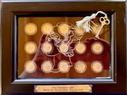 Mercury Silver Dime Collection, complete set uncirculated 1941 - 1945.