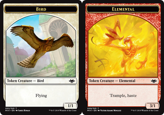 Bird Token // Elemental Token (009) ~ Lightly Played Modern