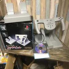 Ace Combat+Cockpit Racing Controller Wheel W/ Pedal PS1 OPTEC