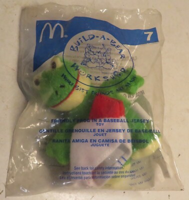 2006 McDonald s Happy Meal  Build-a-Bear Workshop Friendly Frog #7  New Old Stoc