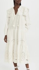 Santos Eyelet Dress, long sleeve beautiful embroidered