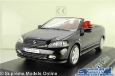 OPEL VAUXHALL ASTRA CABRIO MK4 MODEL CAR BLACK 1:43 MINICHAMPS DEALER ISSUE K8