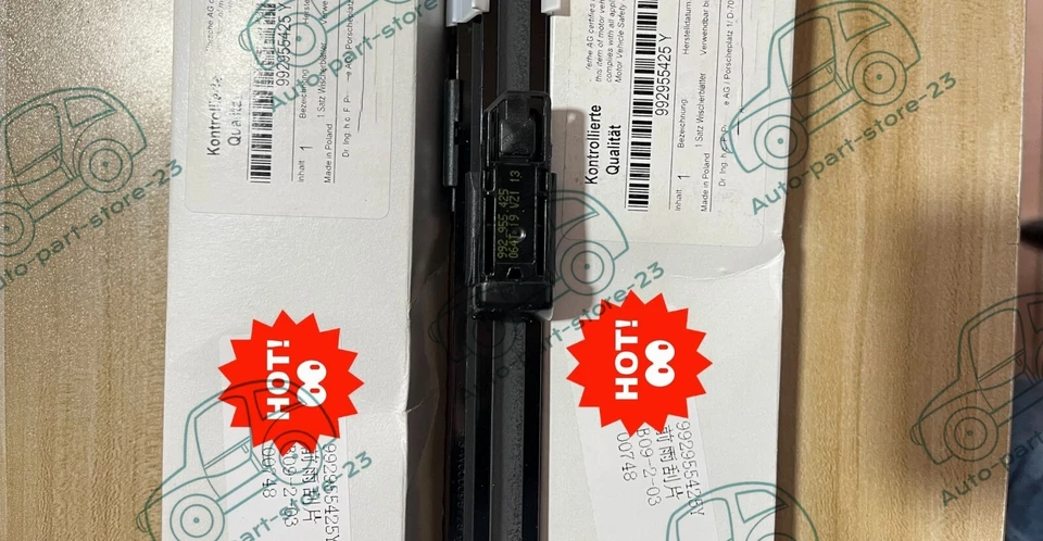 KIT DE LIMPIAPARABRISAS DELANTERO NUEVO ORIGINAL PARA PORSCHE 911 992 2019-2025 Foto 4 de 4