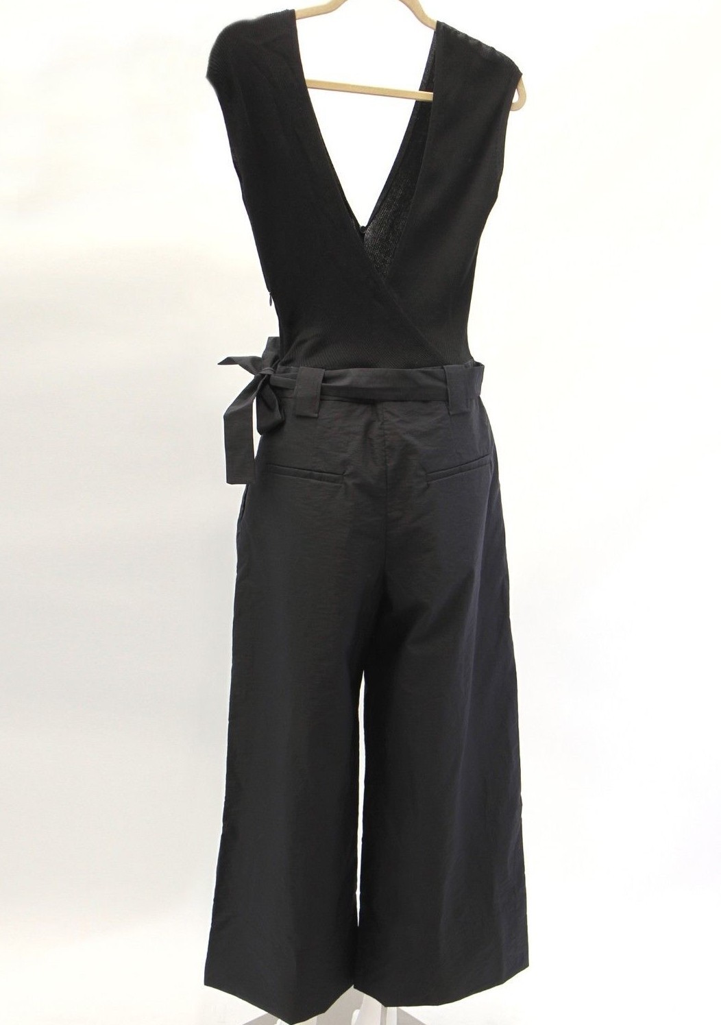 NWT$2625 Brunello Cucinelli Women Multi-Textured Wide-Leg Belted Jumpsuit M A181 image 3