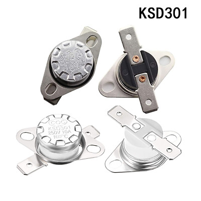KSD301 Thermoschalter Schließer/Öffner 250V 10A Thermostat Temperature 40°-190°C