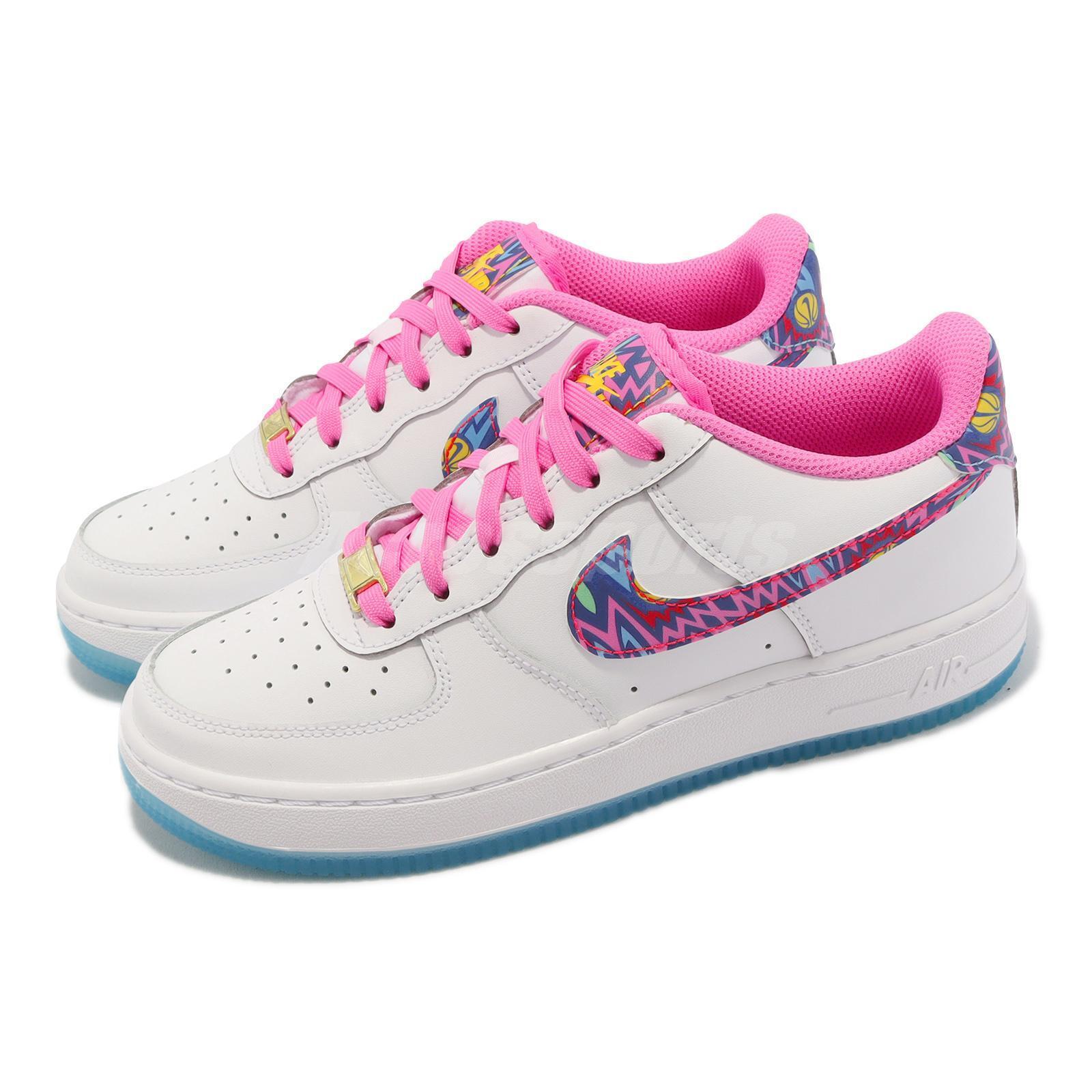 Nike Air Force 1 LV8 GS Big Kids (FD1023-100) White/Lotus Pink / 6