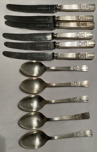 Vintage Lee & Wigfull Sheffield Cutlery Knives & Spoons x 6 Stainless Steel - Picture 3 of 11