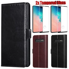 For Samsung Galaxy S10 / S10 + / S10e Phone Case Leather Wallet Flip Stand Cover