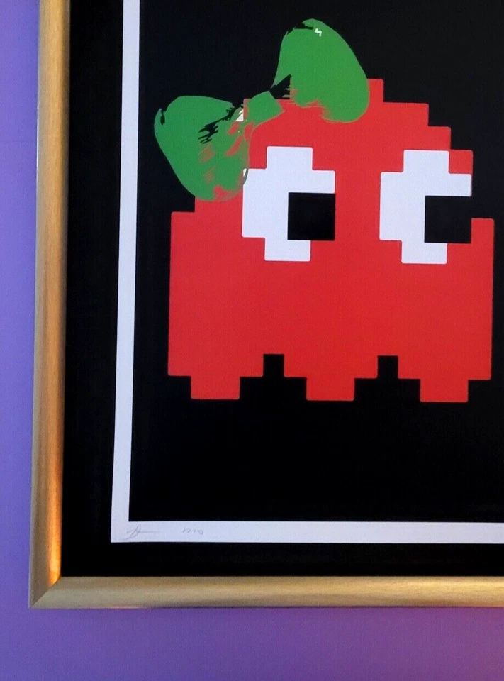 Arte Pop Death NYC Grande Enmarcado 16x20 pulgadas Certificado Invasor Cereza Artista Prueba * Foto 4 de 4