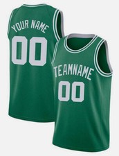 Men BOS Celtics Custom Basketball Jersey Personalized Stitched Name and Number