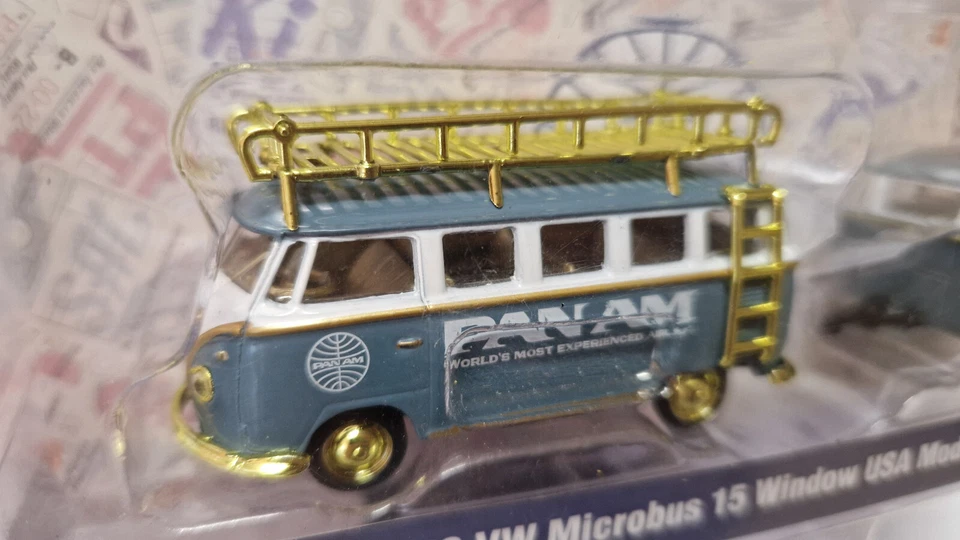 M2 Machines Pan Am 1958 Volkswagen Microbus 15 Window Usa  Chase 250 pcs  (C12) - Photo 2/4