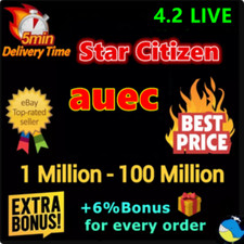 Star Citizen aUEC 1 Mil-100 Mil +6% Bonus Alp...