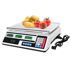 40kg/5g Digitale Preisrechenwaage Wiegen Gemüse Fleisch Markt Shop Einzelhandel