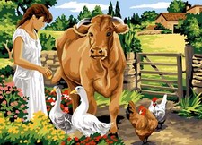 Seg De Paris Needlepoint canvas for halfstitch without yarn In The Enclosure ...