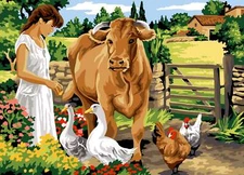 Seg De Paris Needlepoint canvas for halfstitch without yarn In The Enclosure ...