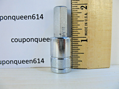 KOBALT 338187-0622, 3/8'' Drive Hex Bit Socket H10mm - Brand New