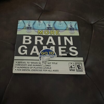 More Brain Games (PC, 2006) Sharpen Your Mind CD-ROM Memory & Number Games