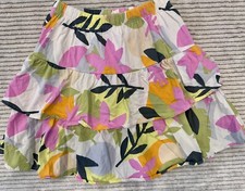 Tea Pink Flowers Floral Twirl Skirt Girls Size 8