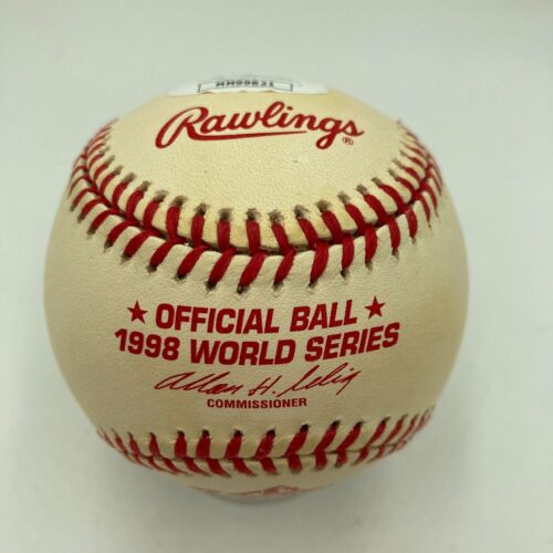 John Sterling 1998 W.S. Champs 125-50 Signed 1998 World Series Baseball JSA COA - Picture 3 of 8