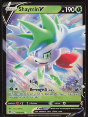 Pokemon TCG SWSH Brilliant Stars #013/172 Shaymin V NM